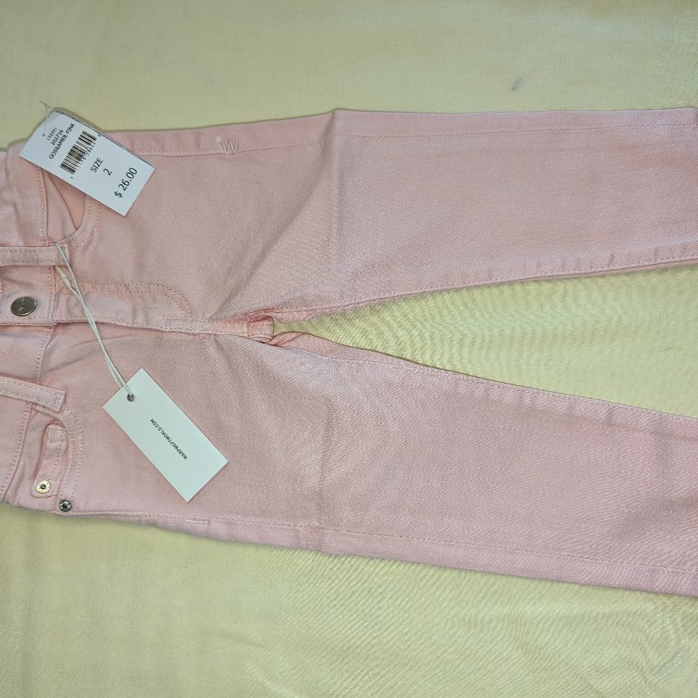Warp + Weft Skinny Jeans / Pink/ Size 2